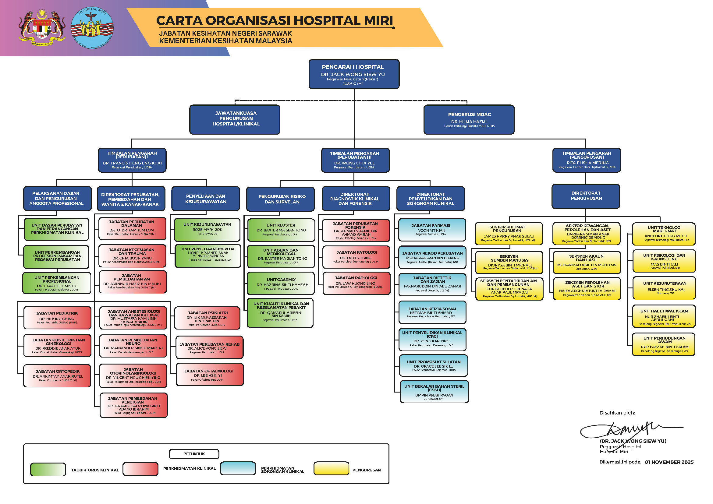 Miri Hospital Organisation Chart